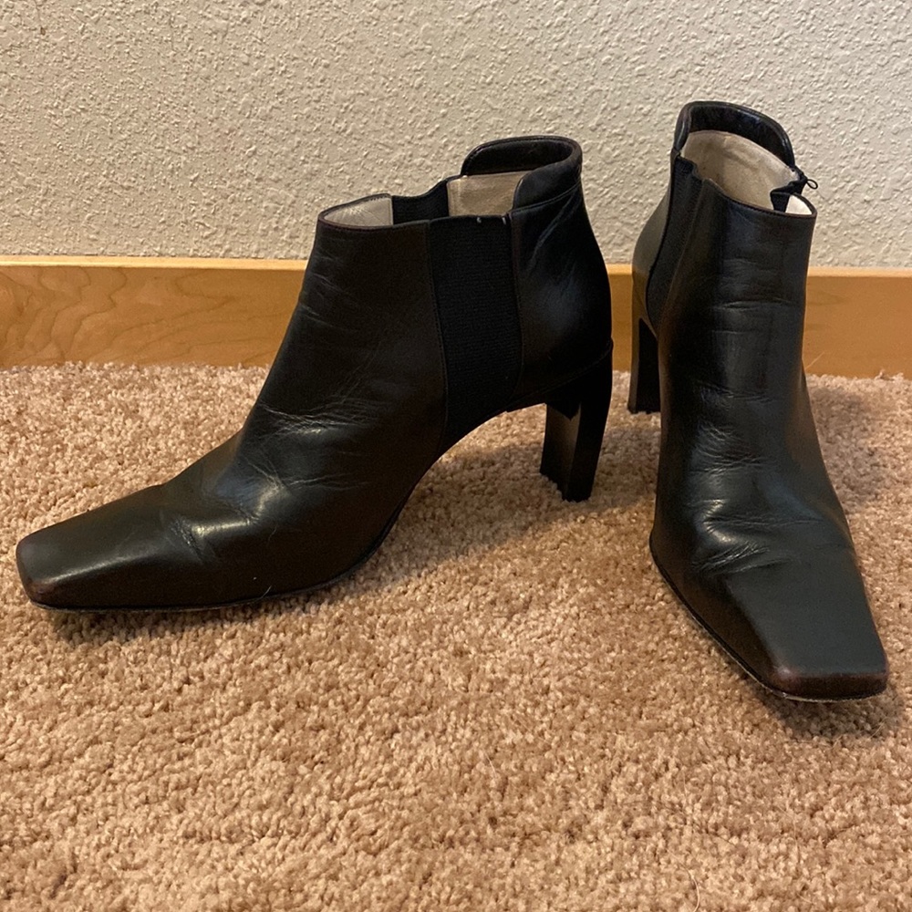 Chanel Heel Booties Size 38 1/2 Made in France